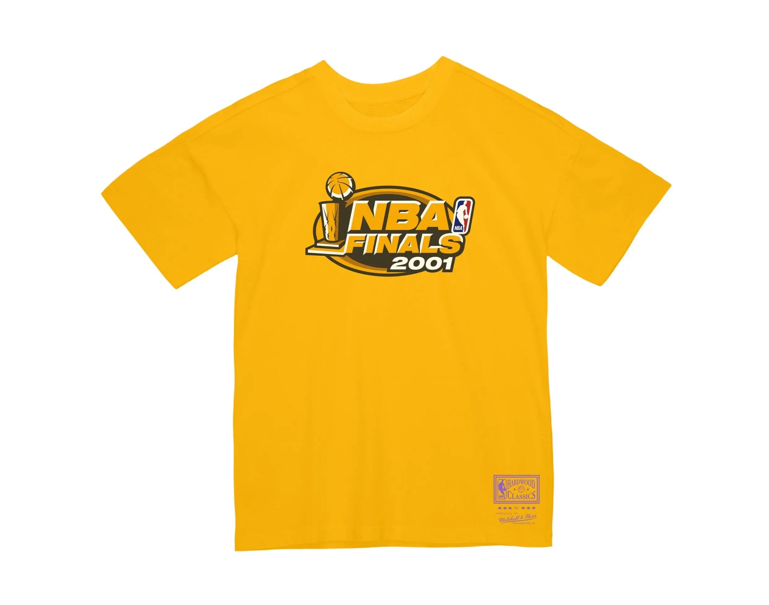 Mitchell & Ness Los Angeles Lakers QS 2001 Finals Men's T-Shirt — Yellow