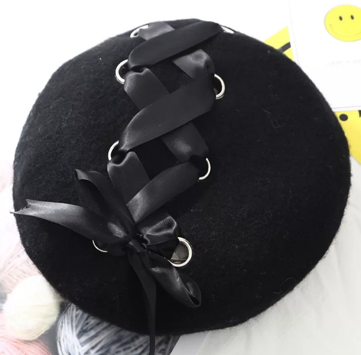 Scarves & Fedoras RIBBON BERETS – product view 4