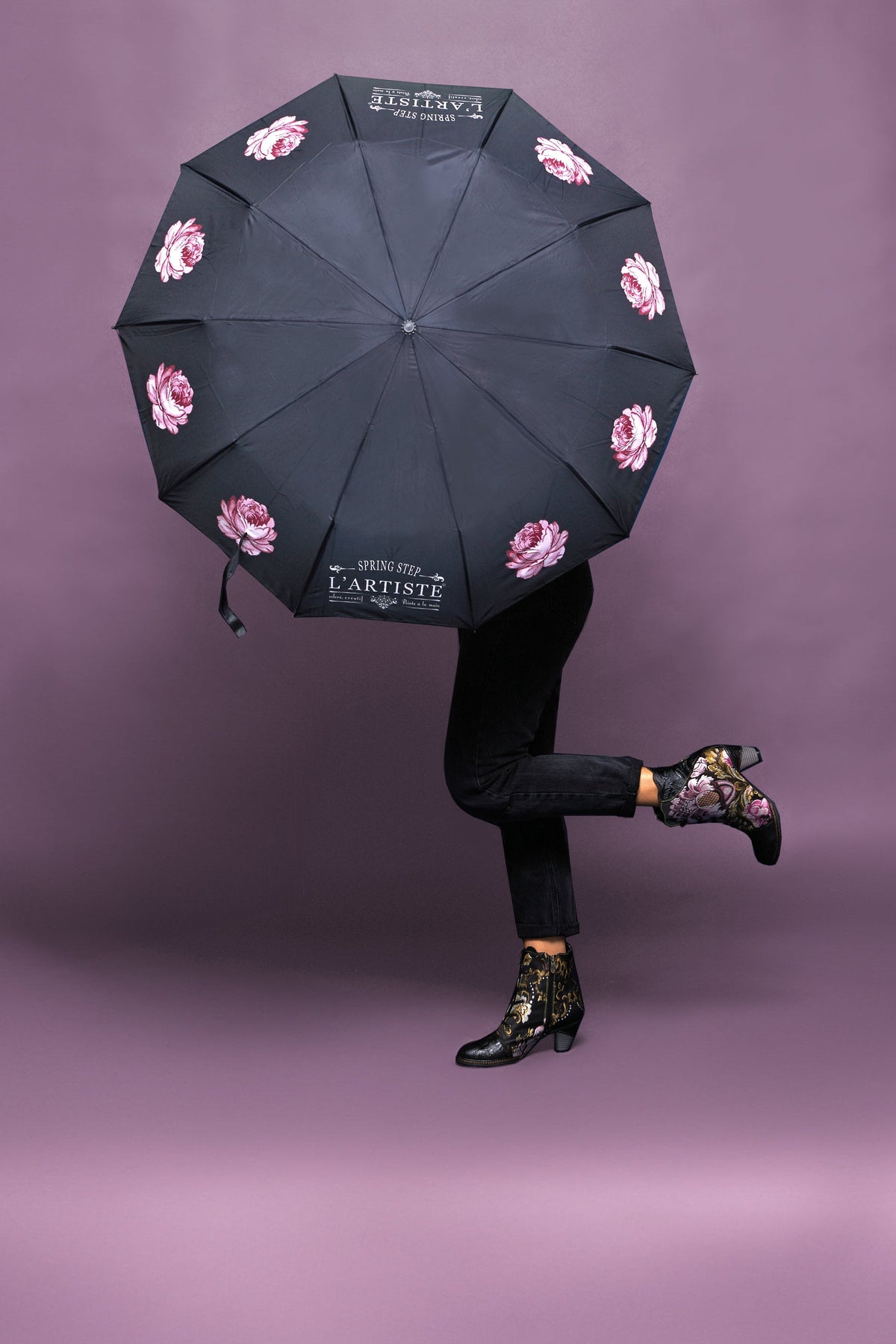 L'Artiste Umbr-Raindrop Women's Umbrella — product view 4