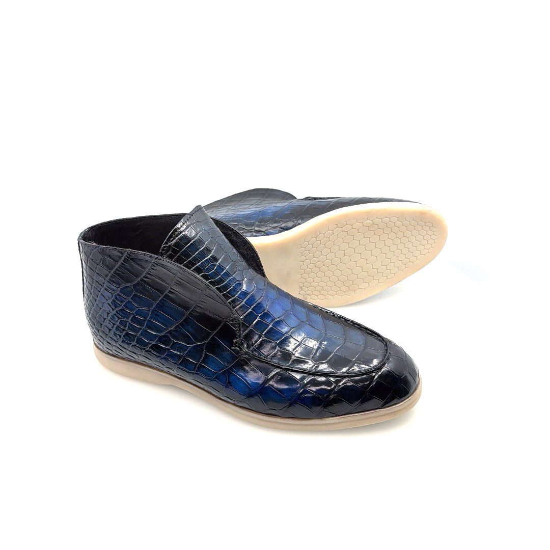 Maurice Nashville Custom Made Alligator Shoe - Navy – product view 10