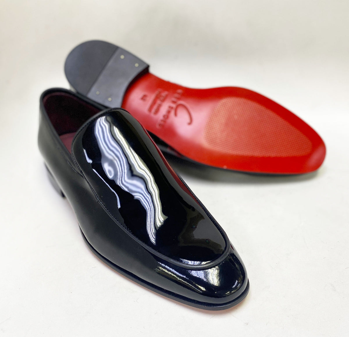 C&E Fashions C Collection Patent Leather Loafer - Black – product view 3