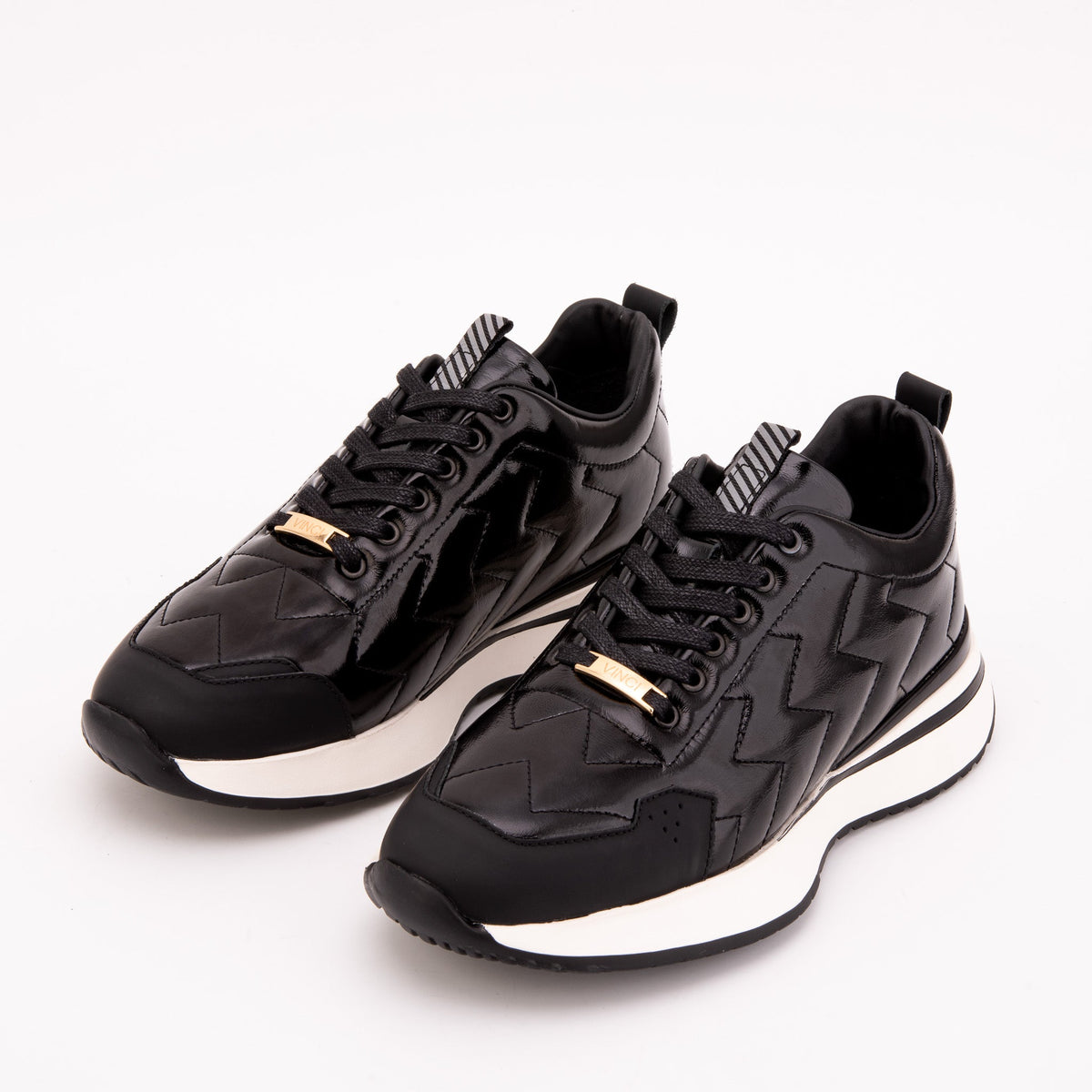 Vinci Leather The Veneto Black Leather Men Sneaker – product view 4
