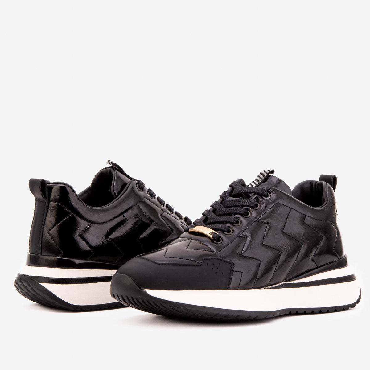 Vinci Leather The Veneto Black Leather Men Sneaker – product view 5
