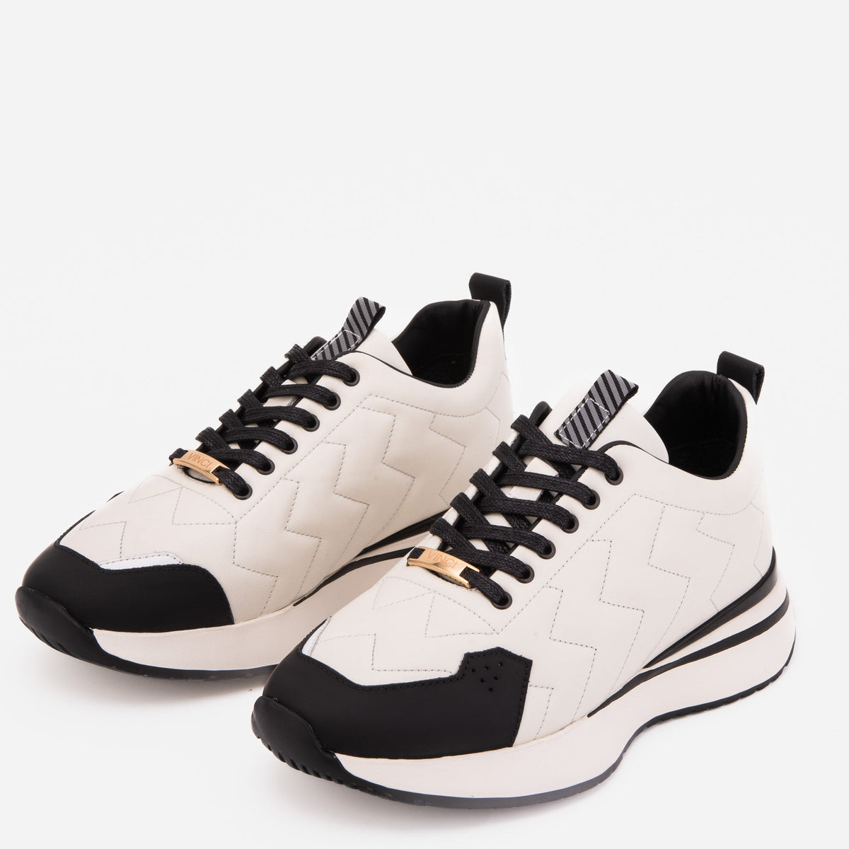 Vinci Leather The Veneto White Leather Men Sneaker – product view 6