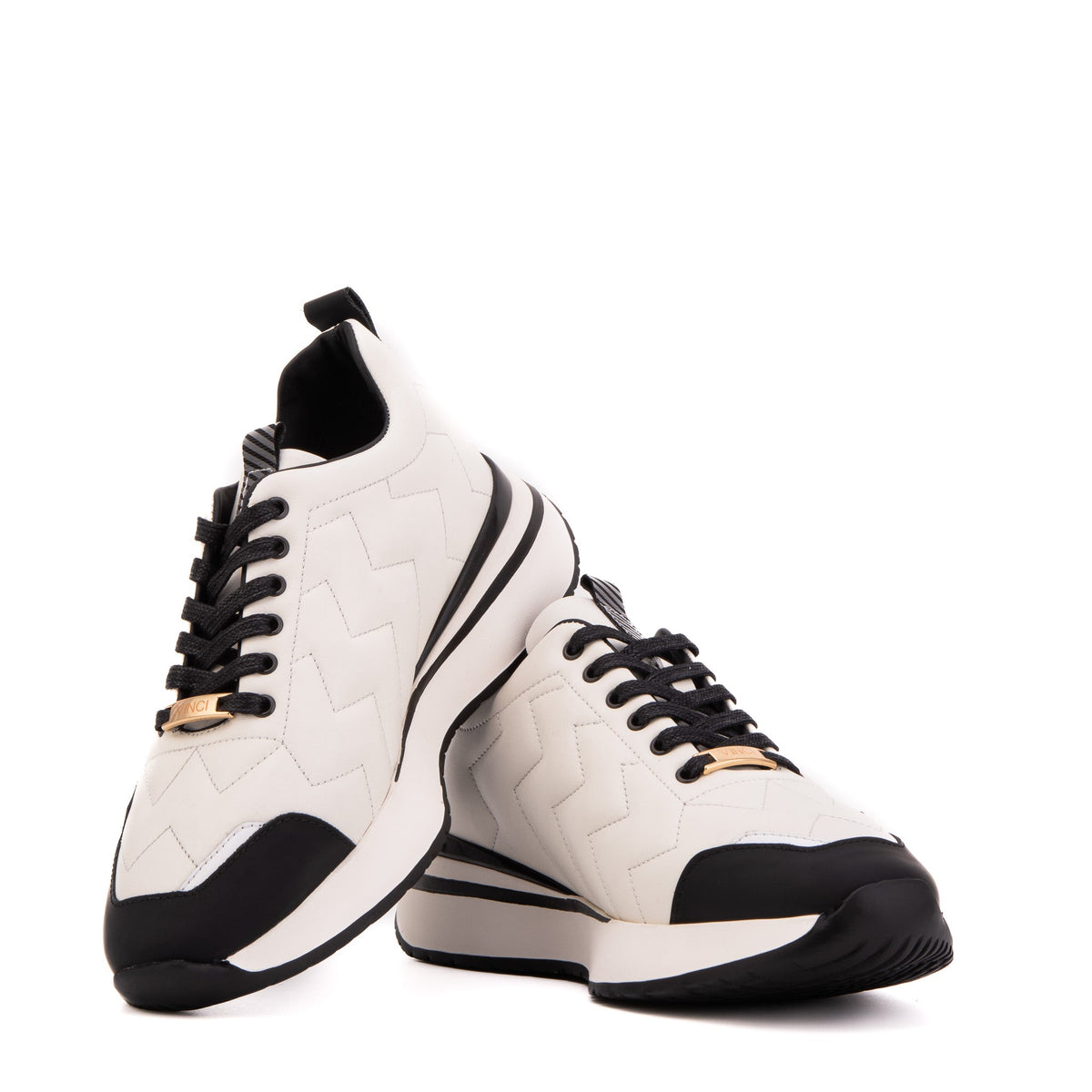 Vinci Leather The Veneto White Leather Men Sneaker – product view 7