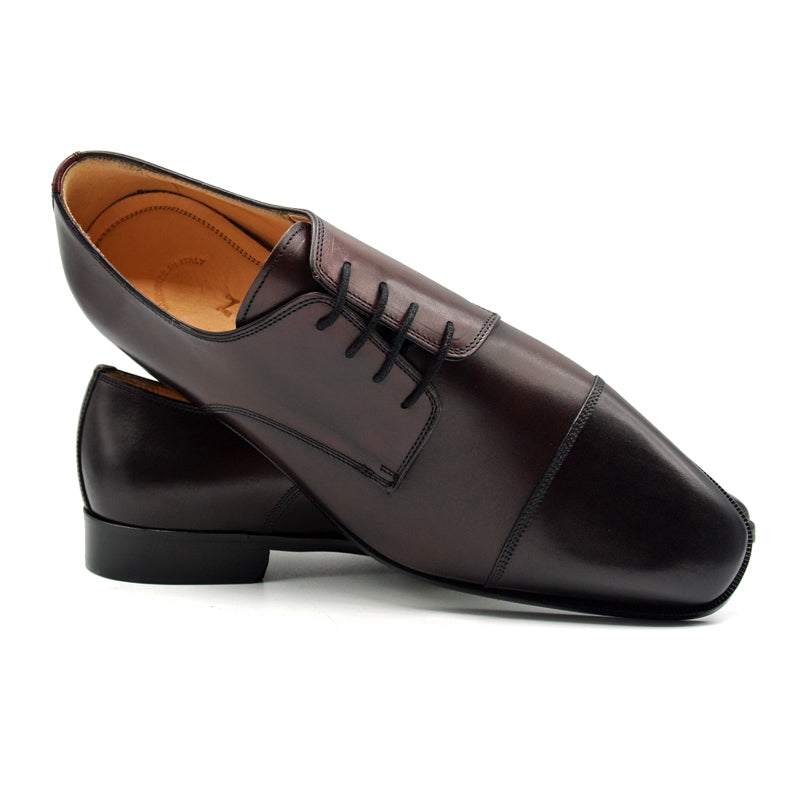 Zelli Italia Men's 25-533-BKC ENZO Italian Calfskin Black Cherry