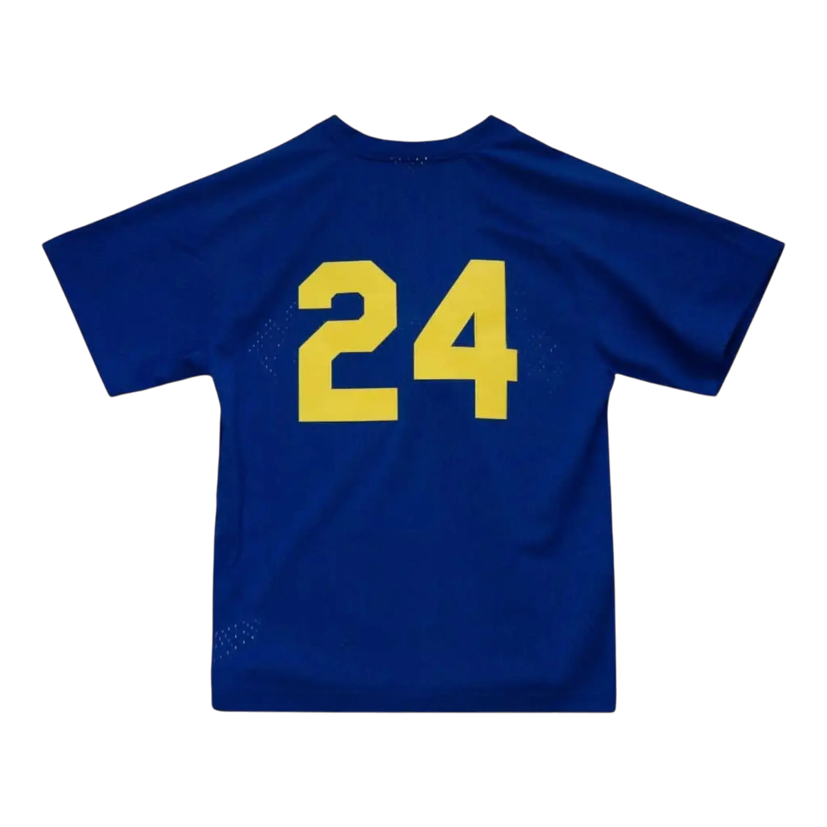 Mitchell & Ness Authentic Mesh BP Seattle Mariners 1991 Ken Griffey Jr. Men's Baseball Jersey — Dark Royal – product view 2
