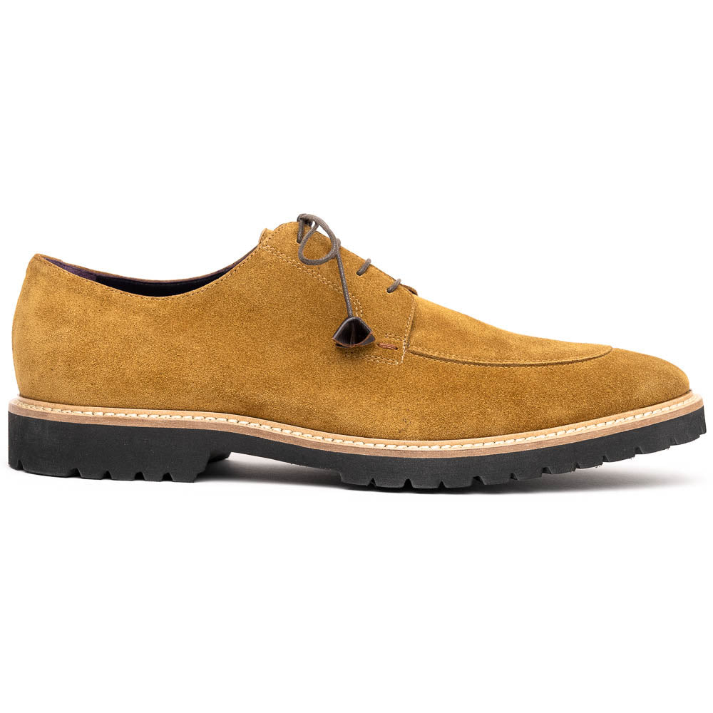 Zelli Italia Men's 26-220-TOB CAMPO Sueded Goatskin Lace Up, Tobacco