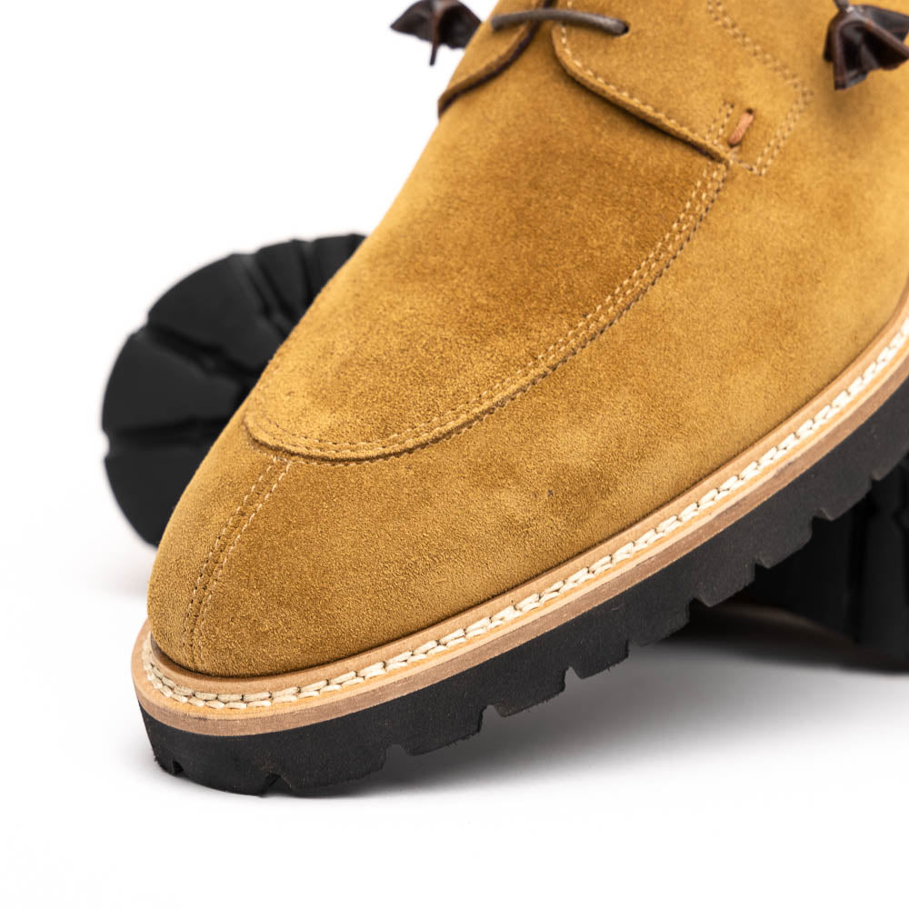 Zelli Italia Men's 26-220-TOB CAMPO Sueded Goatskin Lace Up, Tobacco