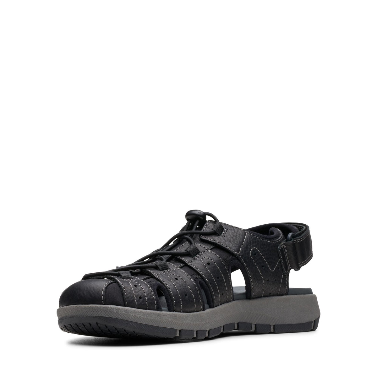 Clarks Brixby Cove Men's Black Leather 26133891 — sole view
