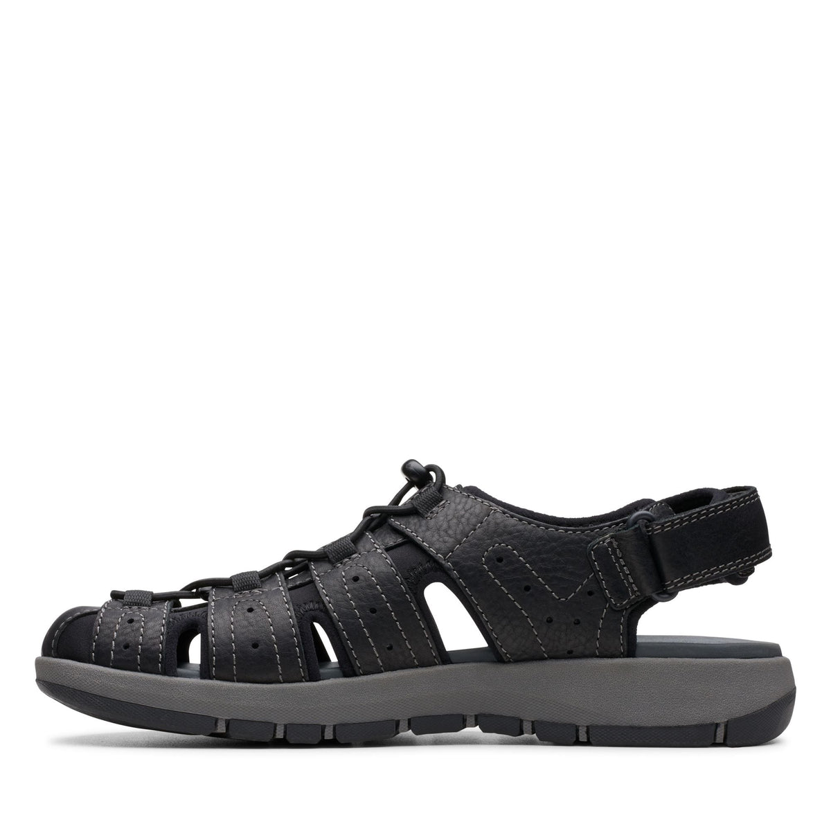 Clarks Brixby Cove Men's Black Leather 26133891 — detail view