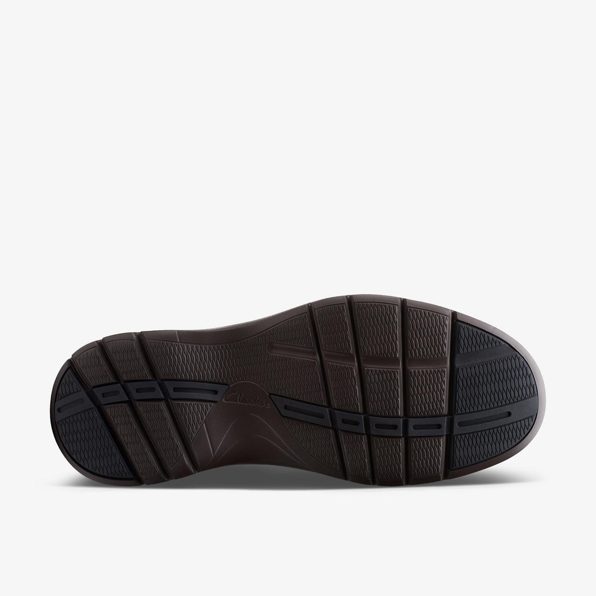Clarks Un Brawleypace Men's Mahogany Leather 26151782 — rear view