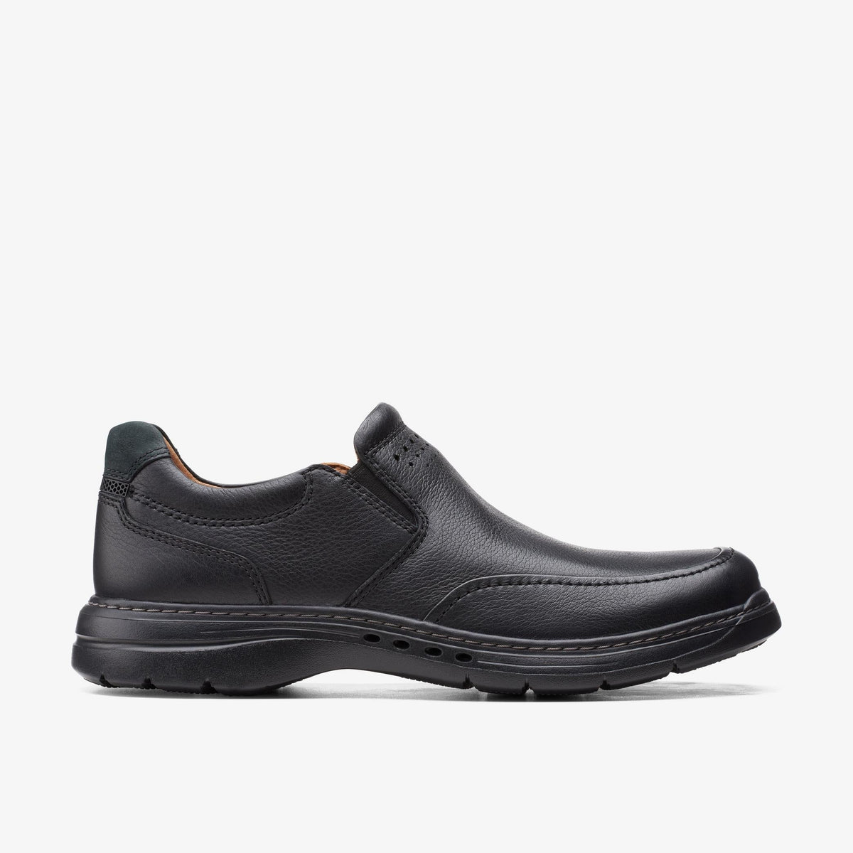 Clarks Un Brawleystep Men's Black Leather 26151788