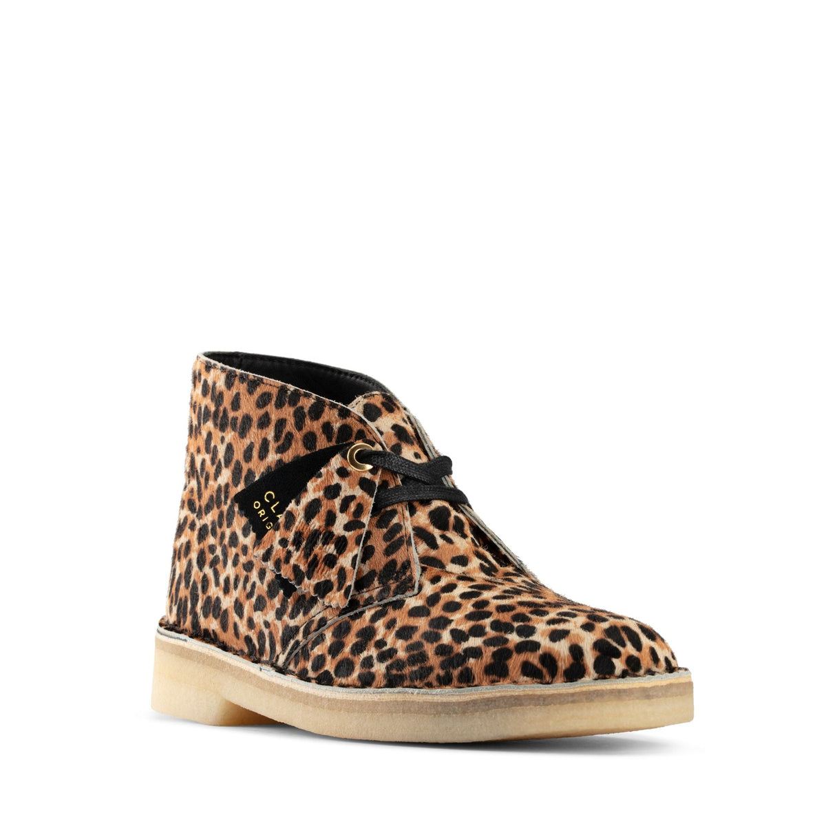 Clarks Originals Desert Boot Women's Leopard Print 26154161 — side view