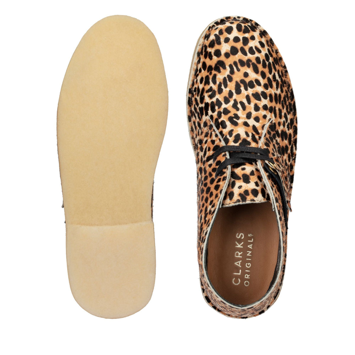 Clarks Originals Desert Boot Women's Leopard Print Hair-On Hide 26154161 — product view 2