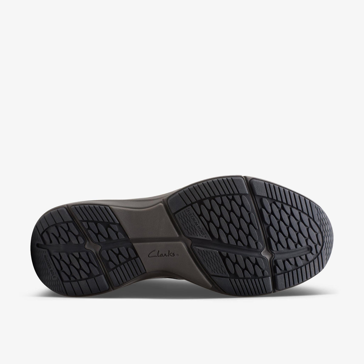 Clarks WAVE 2.0 EDGE Men's Black Leather 26155106 — rear view