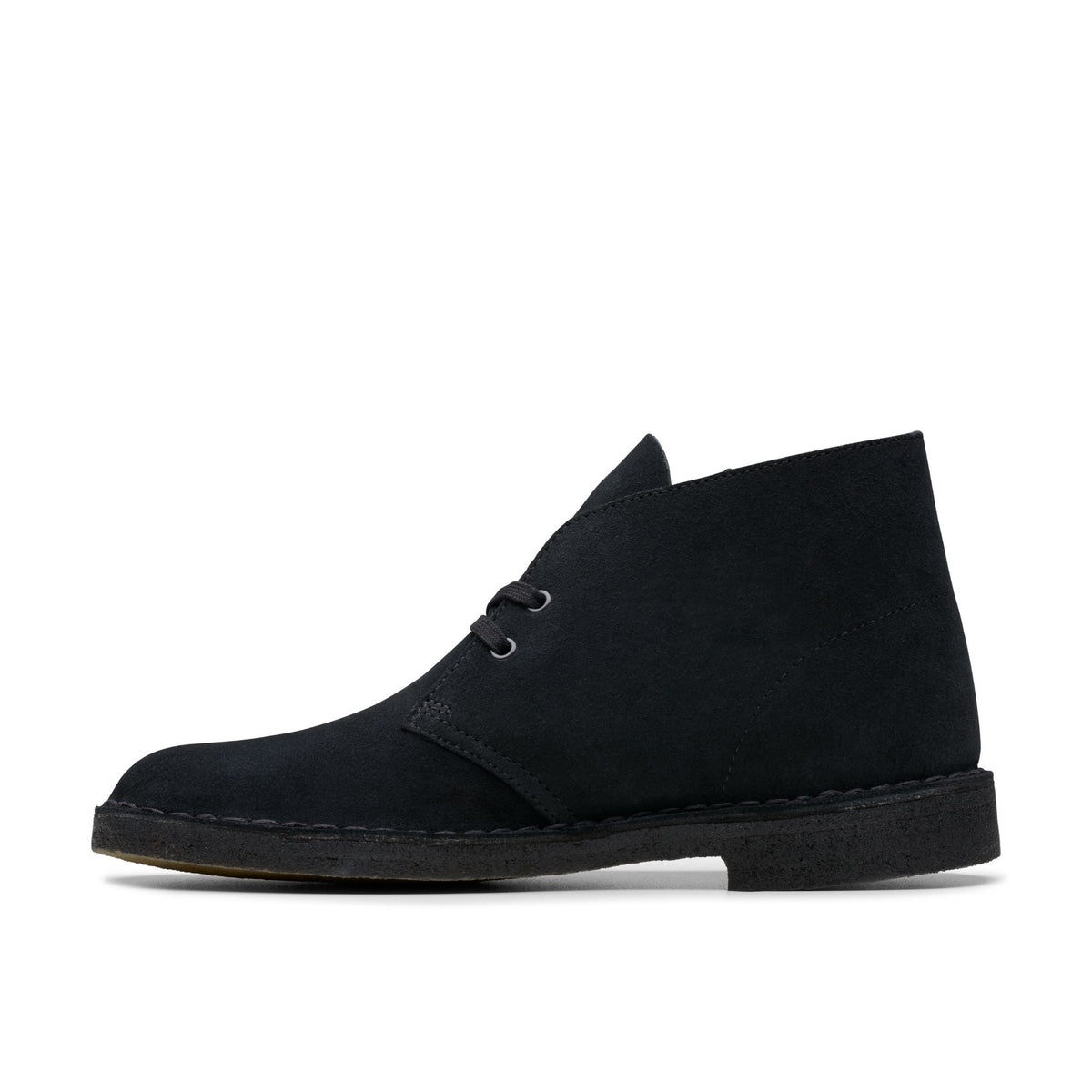 Clarks Originals Desert Boot Men's Black Suede 26155480 — side view