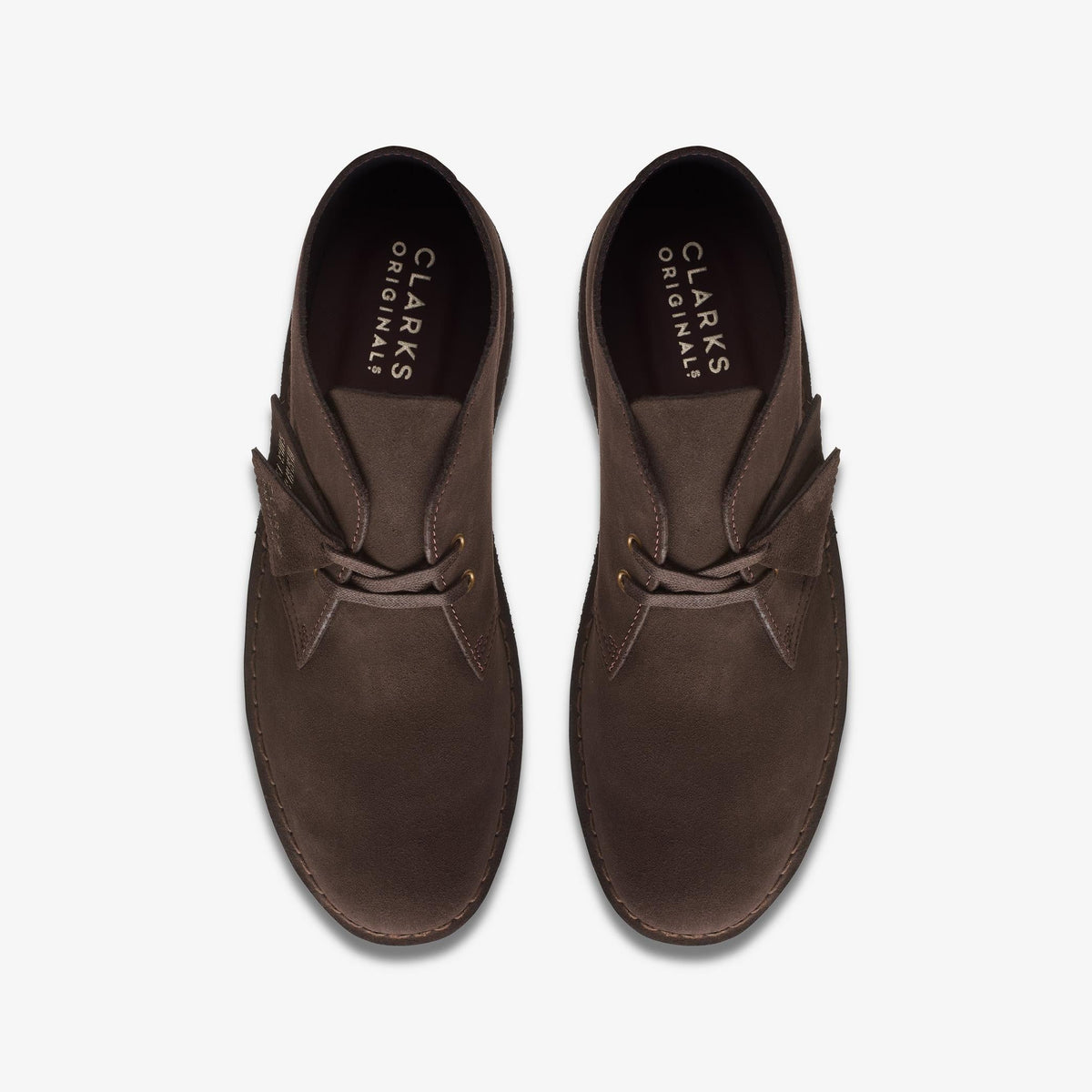 Clarks Originals Desert Boot Men's Brown Suede 26155485 — top view