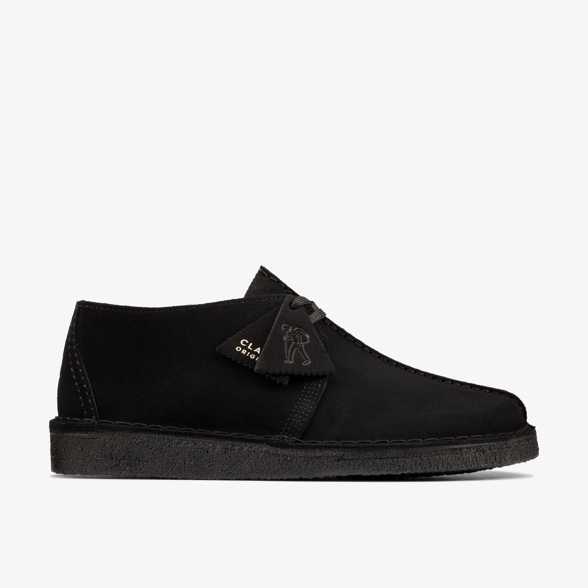 Clarks Originals Desert Trek Men's Black Suede 26155486