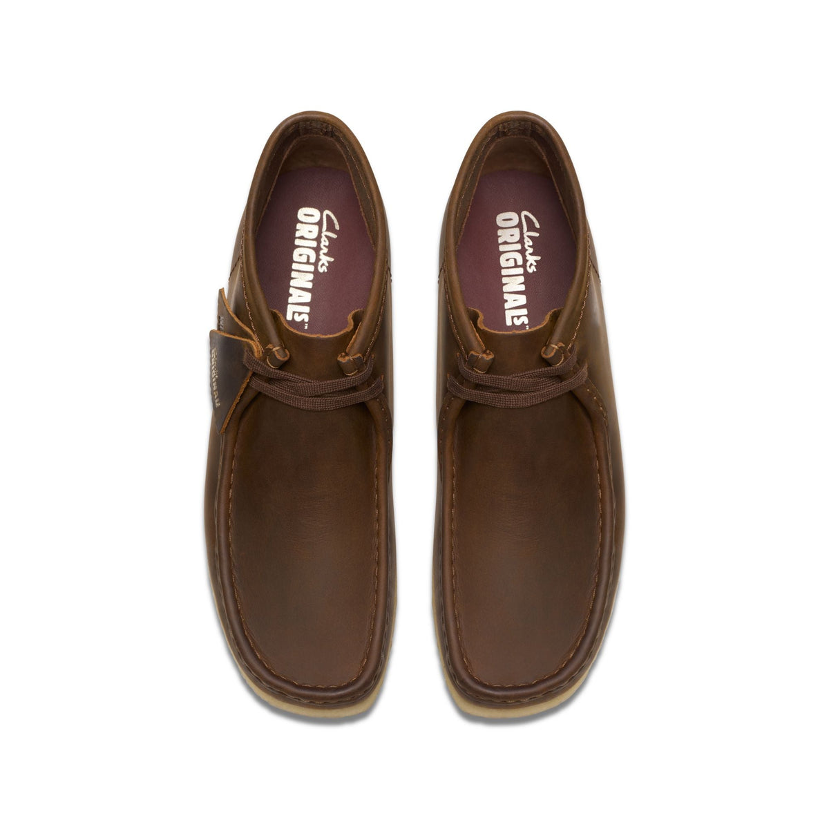 Clarks Originals Wallabee Boot Men's BEESWAX 26155513 — top view