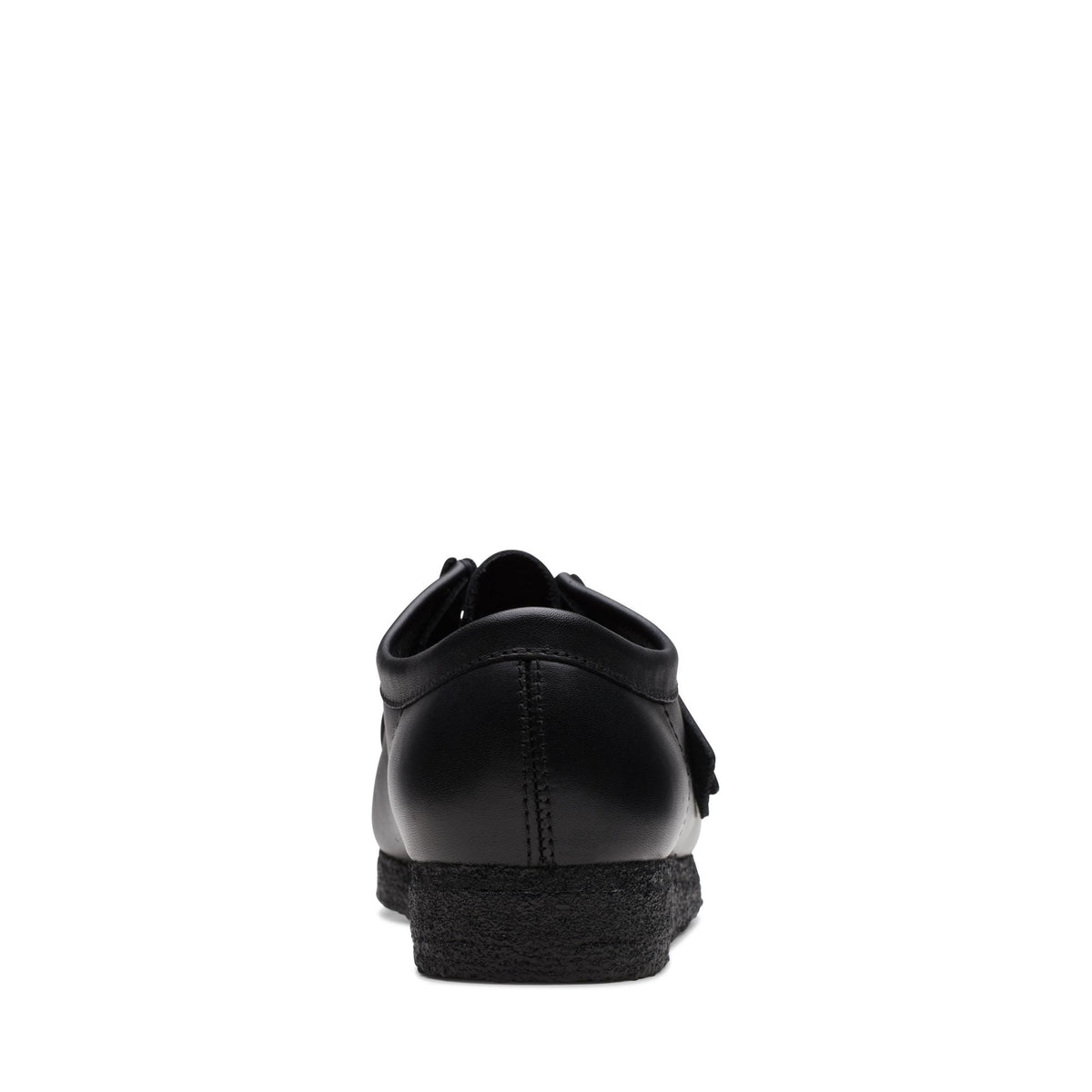 Clarks Originals Wallabee Low Men's Black Leather 26155514 — top view
