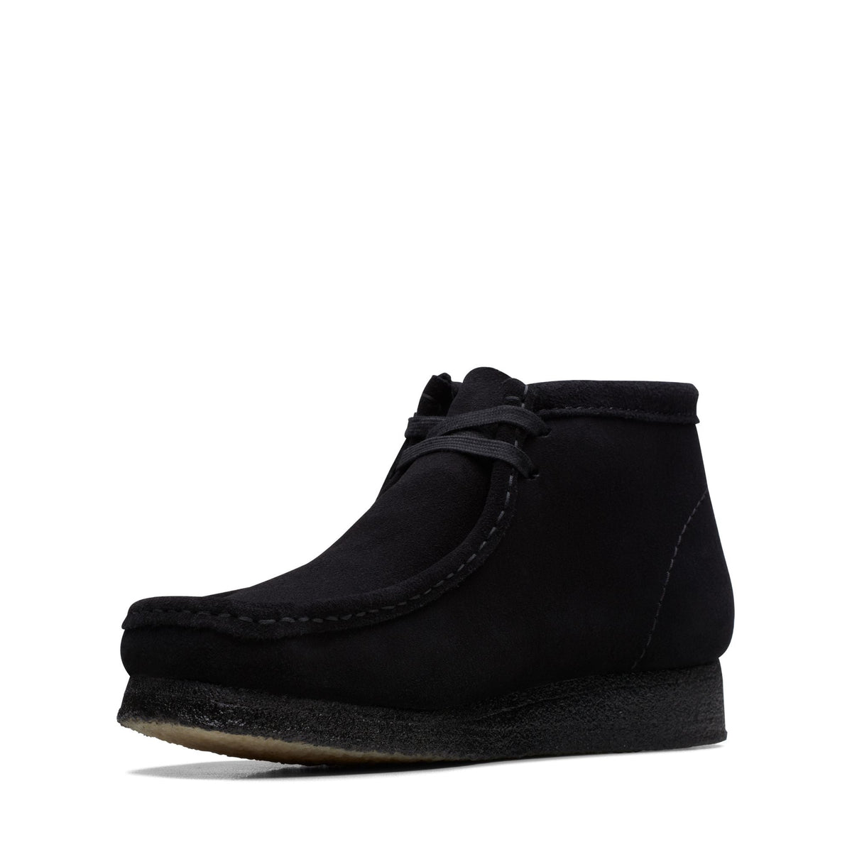 CLEARANCE — Clarks Men's Wallabee boot black suede 26155517