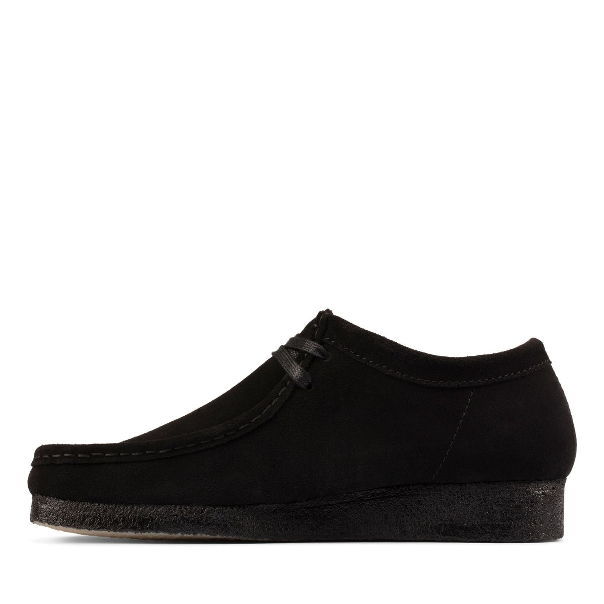 Clarks Originals Wallabee Low - Black Suede Men's Black Suede 26155519 — detail view