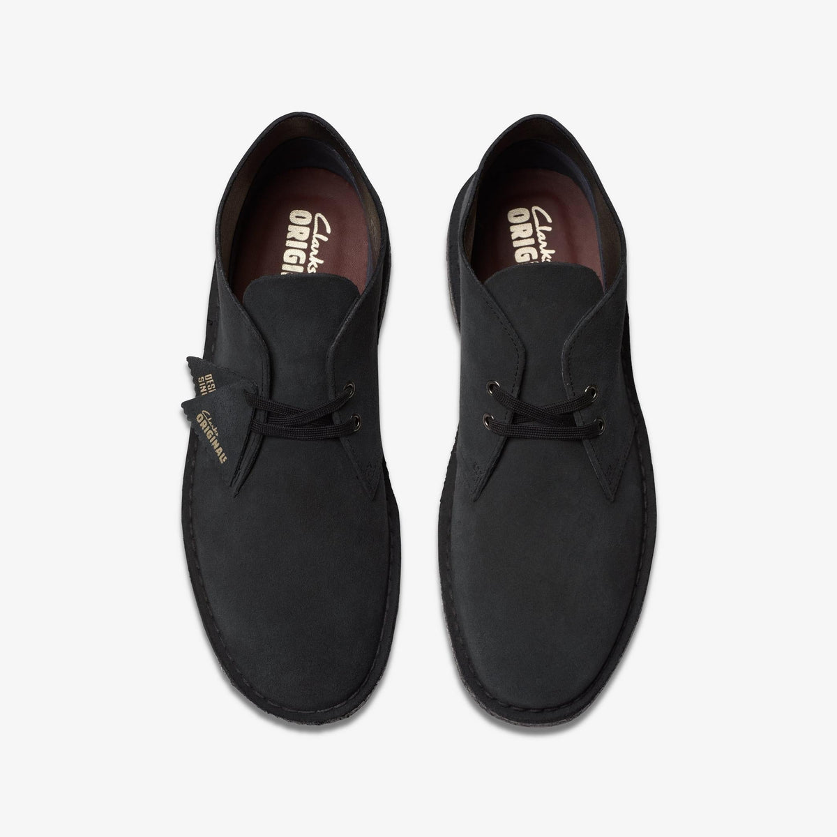 Clarks Originals Desert Boot Men's Navy Suede 26155571 — top view