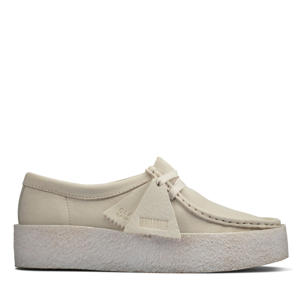 Clarks Originals Wallabee Cup Women's White Nubuck 26158152