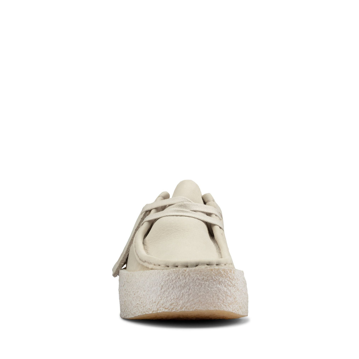 Clarks Originals Wallabee Women's White Nubuck 26158152 — rear view