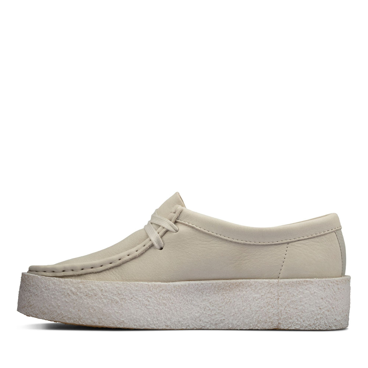 Clarks Originals Wallabee Women's White Nubuck 26158152 — detail view