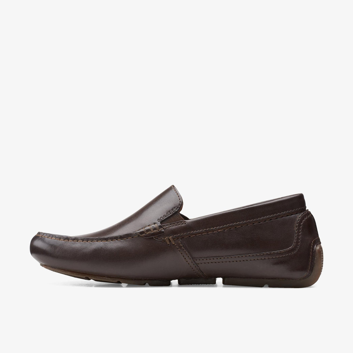 Clarks Markman Plain Men's Dark Brown Leather 26158706 — side view