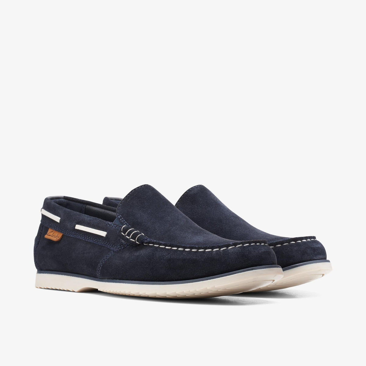 Clarks NOONAN STEP Men's Navy Suede 26159473 — sole view
