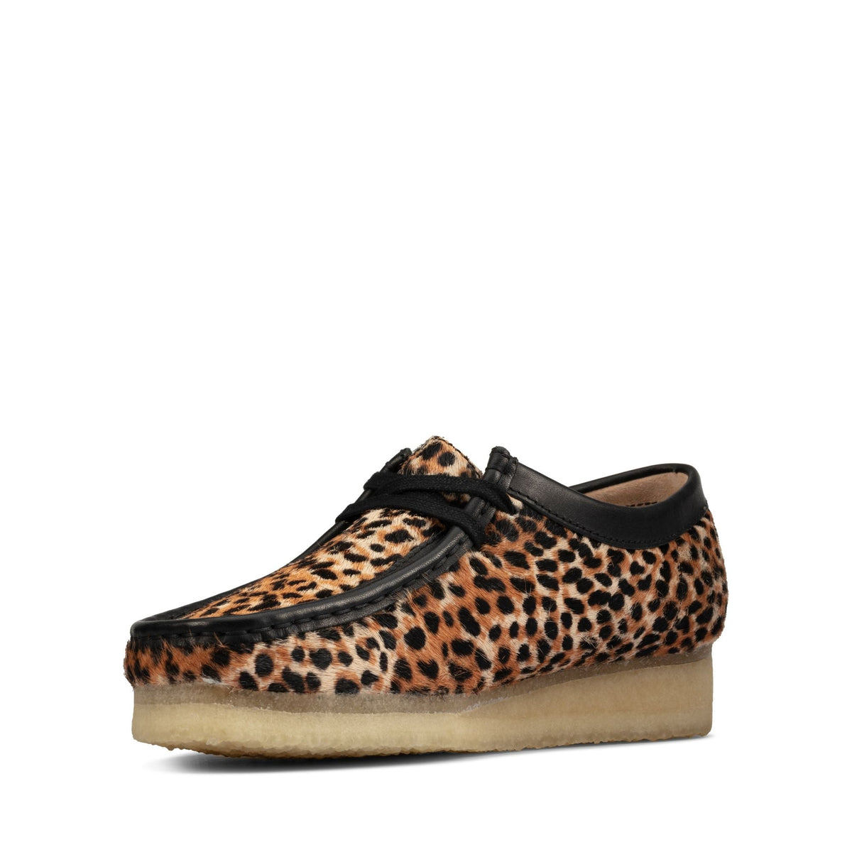 Clarks Originals Wallabee Women's Leopard Print Leather 26160033 — sole view