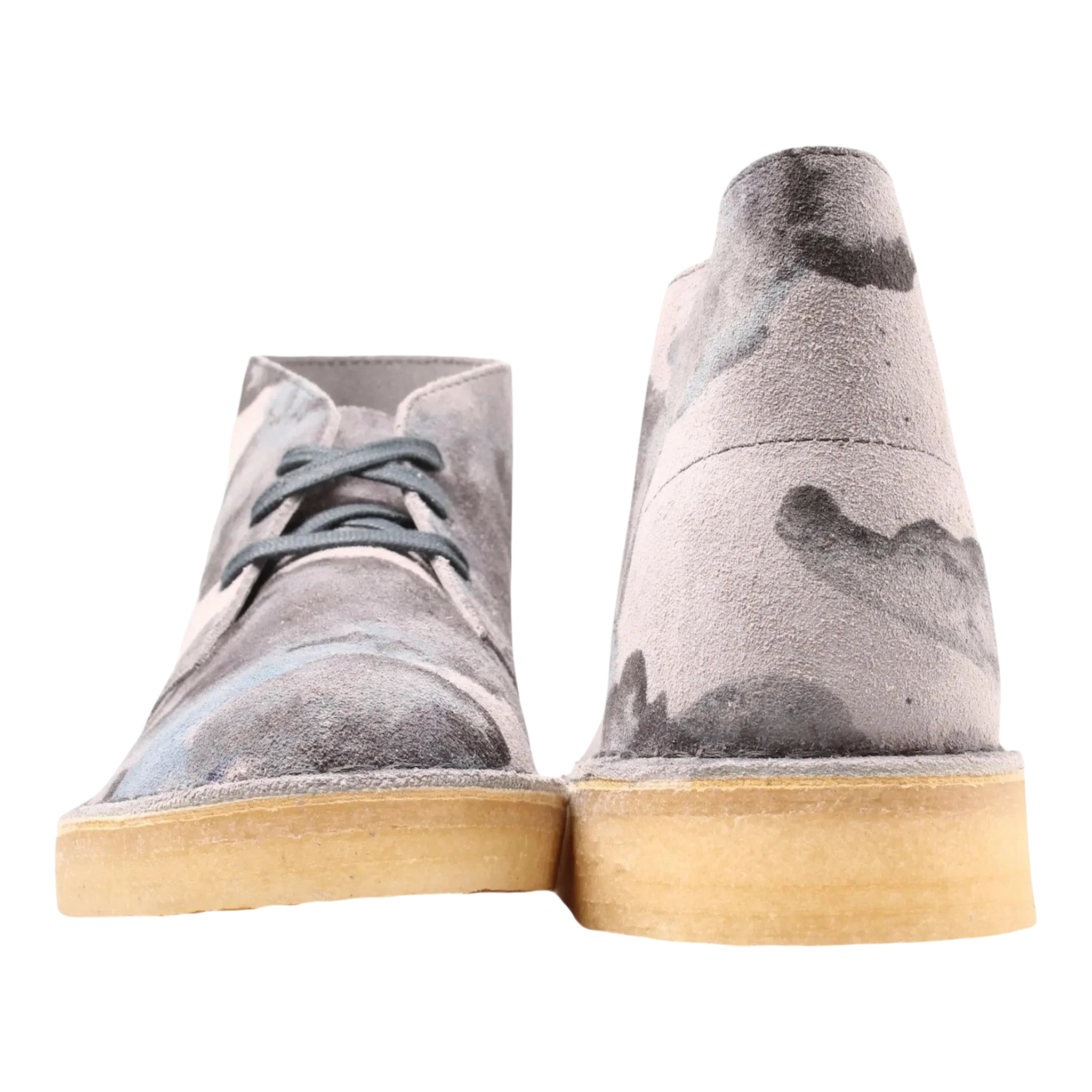 Clarks Originals Desert Coal Men Casual Chukka Boots Blue Camo