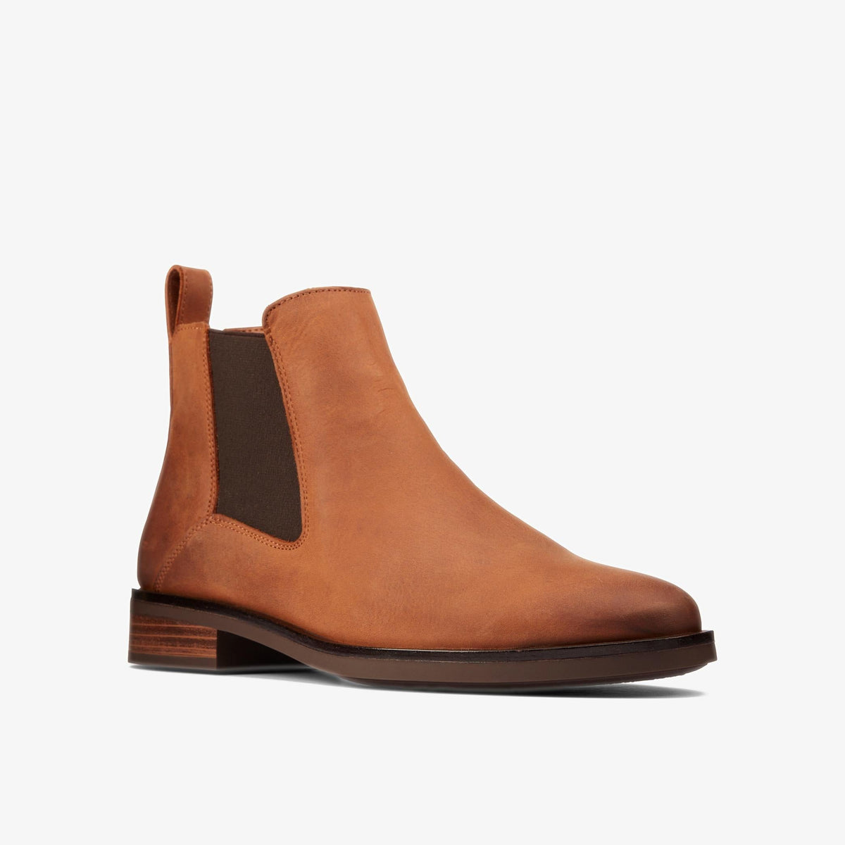 Clarks MEMI TOP Women's Dark Tan Leather 26161643 — rear view