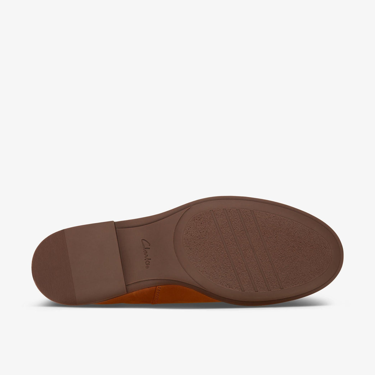 Clarks MEMI LO Women's Dark Tan Leather 26162239 — rear view