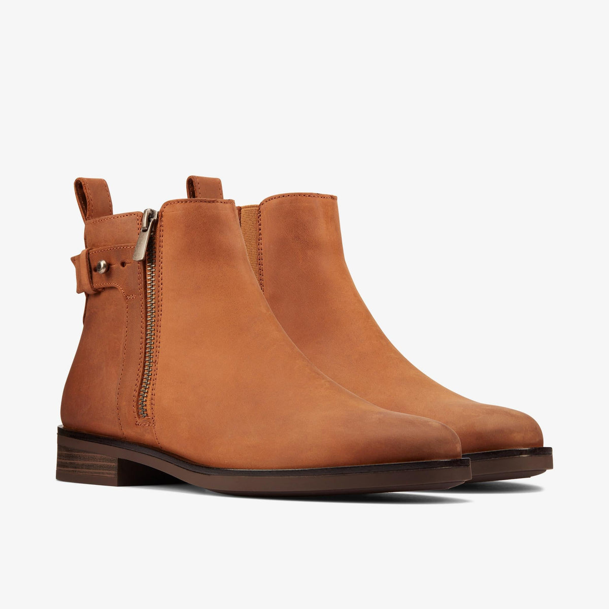 Clarks MEMI LO Women's Dark Tan Leather 26162239 — sole view