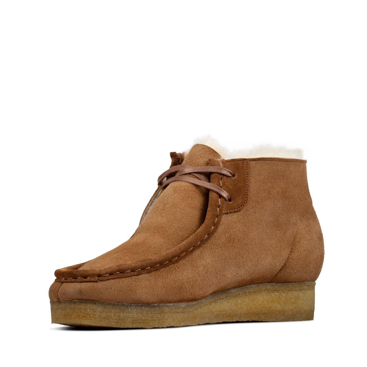 Clarks Originals Wallabee Boot Women's Brown Suede 26162498 — sole view