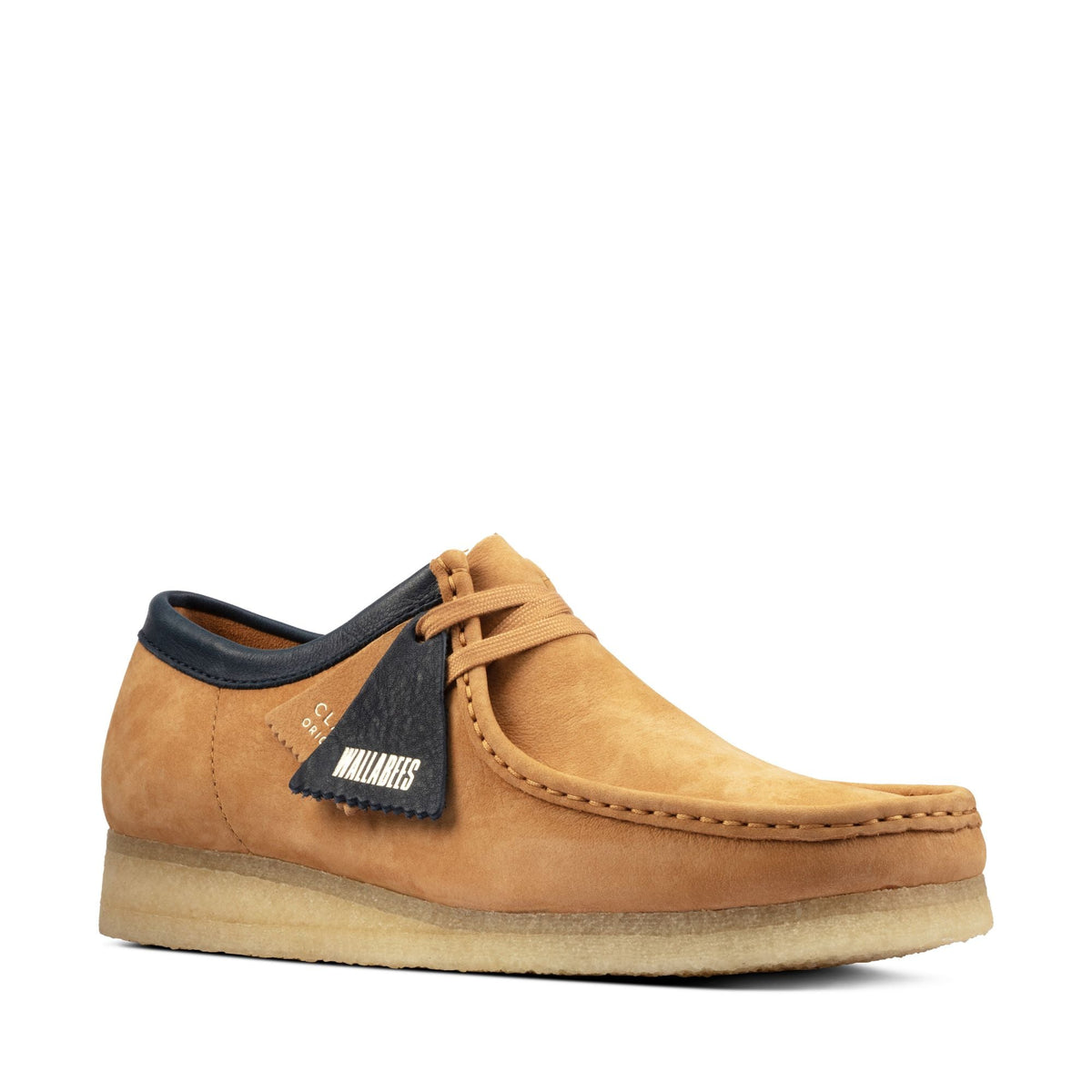 Clarks Originals Wallabee Men's Light Tan Nubuck 26162515 — side view