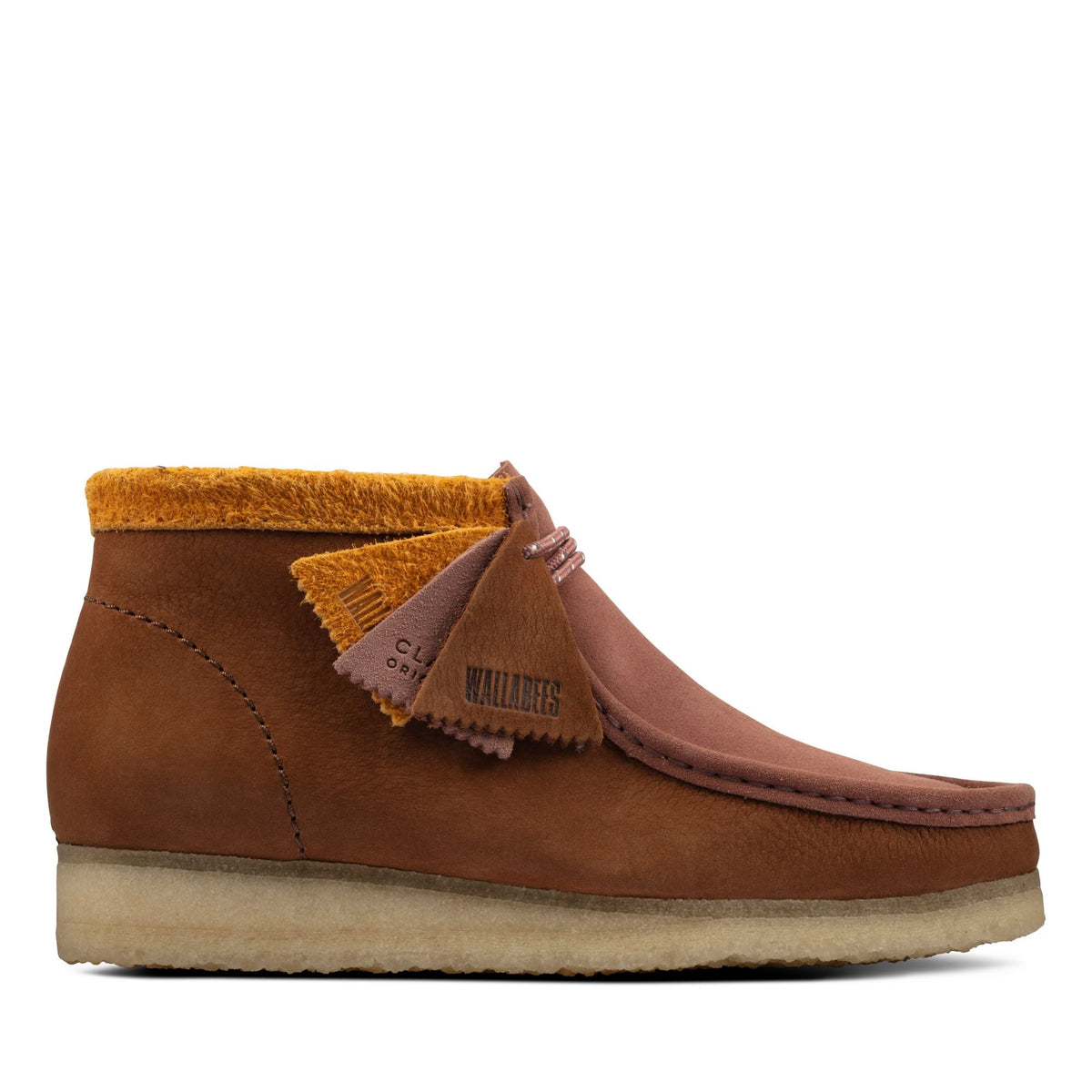 Clarks Originals Wallabee Boot Men's Multicolor Brown Tan Suede 26163074