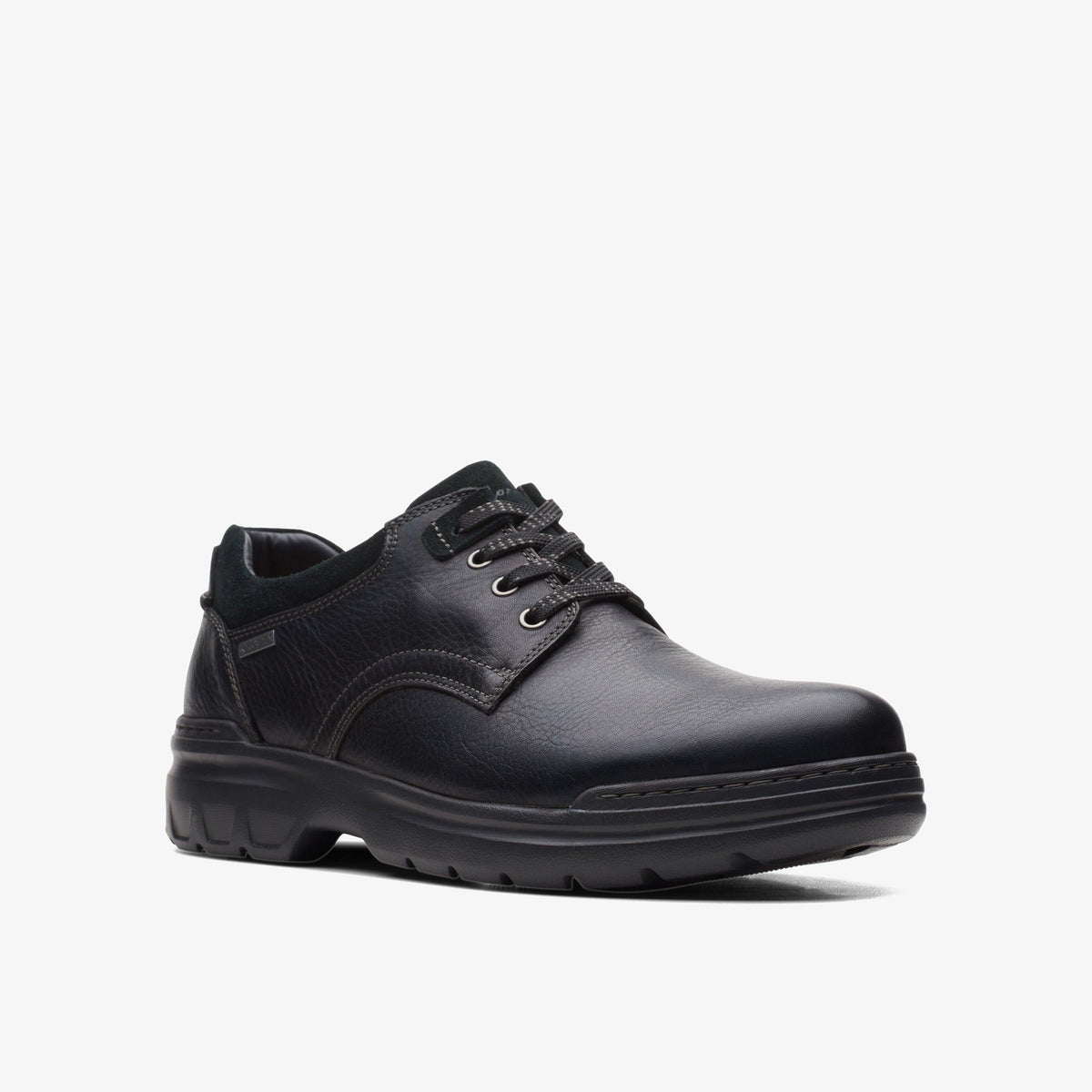 Clarks Rockie 2 Lo GTX Men's Black Leather 26163237 — rear view