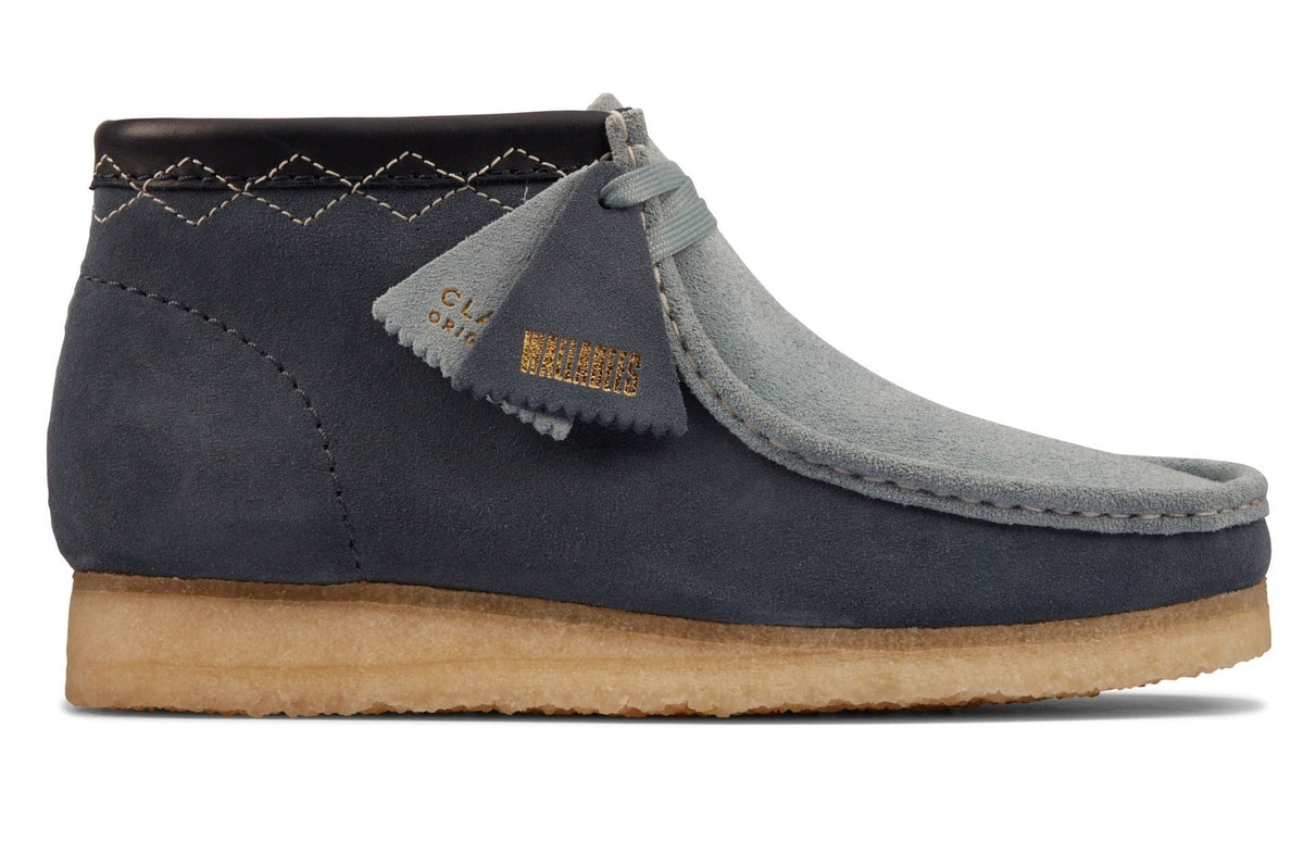 Clarks Originals Wallabee Boot Men's Blue Combi Suede 26163259