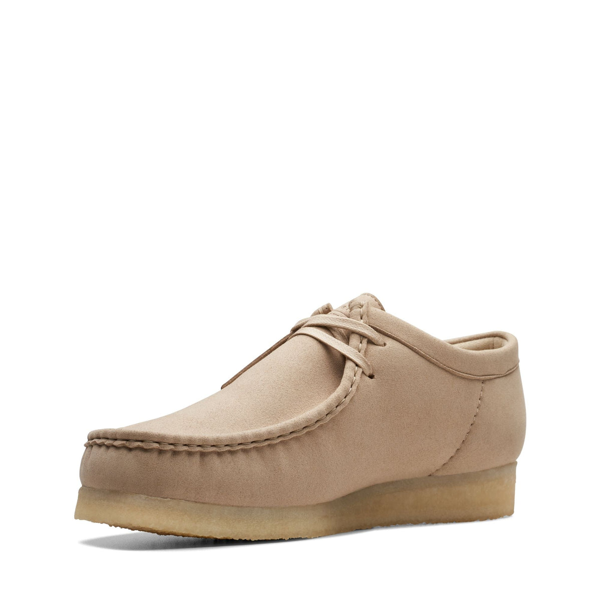 Clarks Originals Wallabee Men's Sand Synthetic Suede 26163712 — sole view