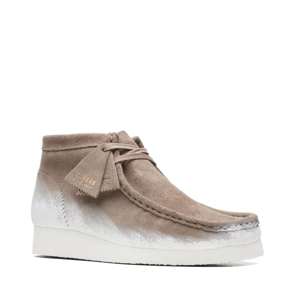 Clarks Originals Wallabee Boot Sage Men's Grey Suede 26163919 — side view