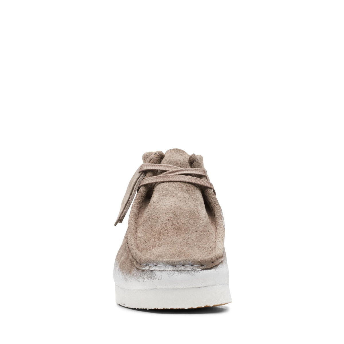 Clarks Originals Wallabee Boot Men's Beige Combi Painted Suede 26163919 — rear view