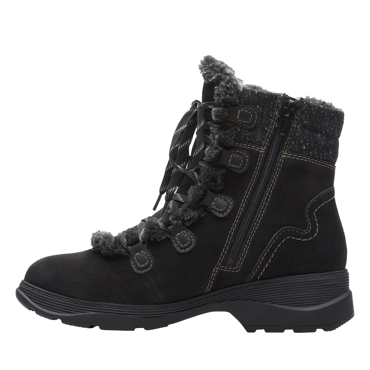 Clarks Aveleigh Edge Women's Black Suede 26163926 — product view 3