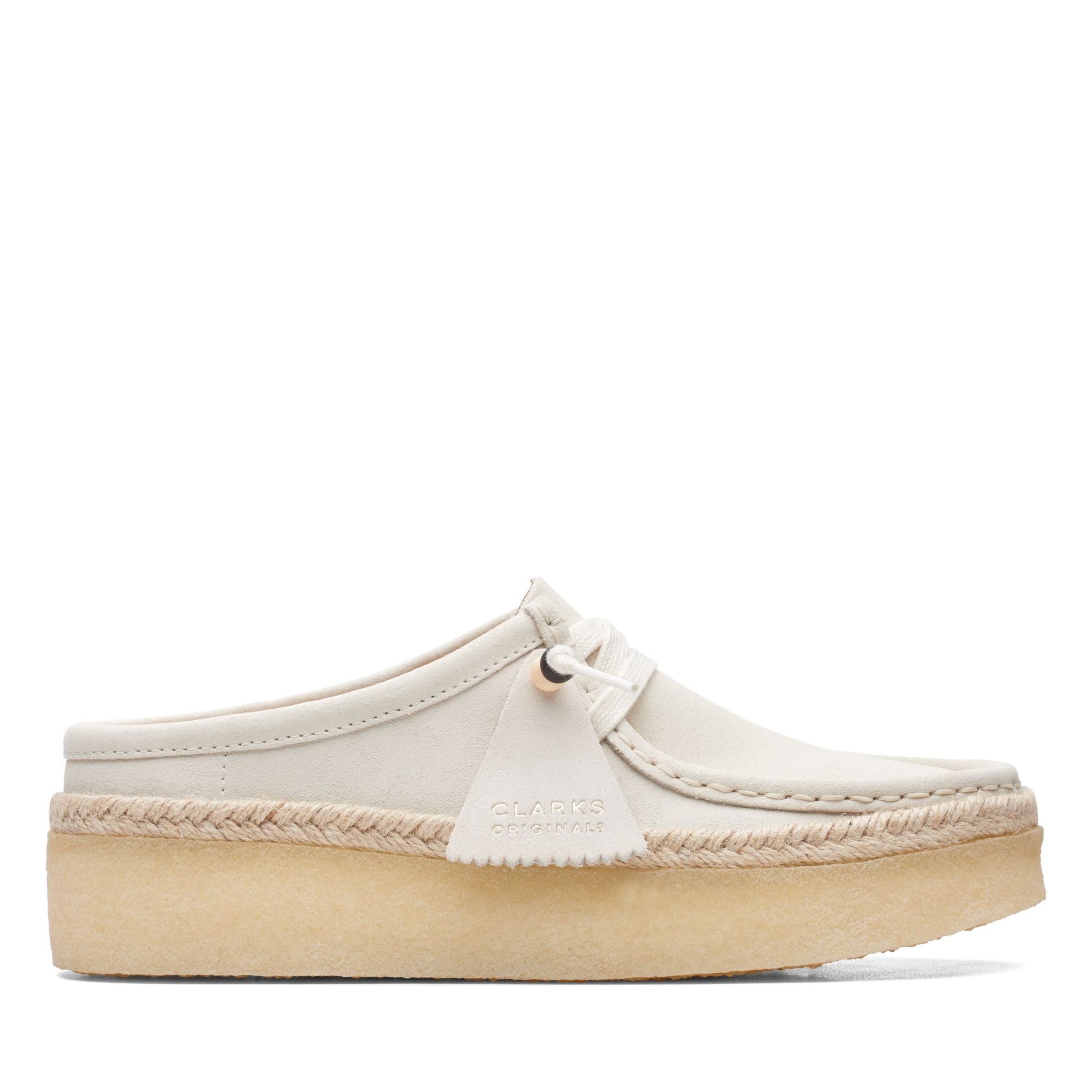Clarks Originals Wallabee Cup Lo Men's White Suede Casual Shoes