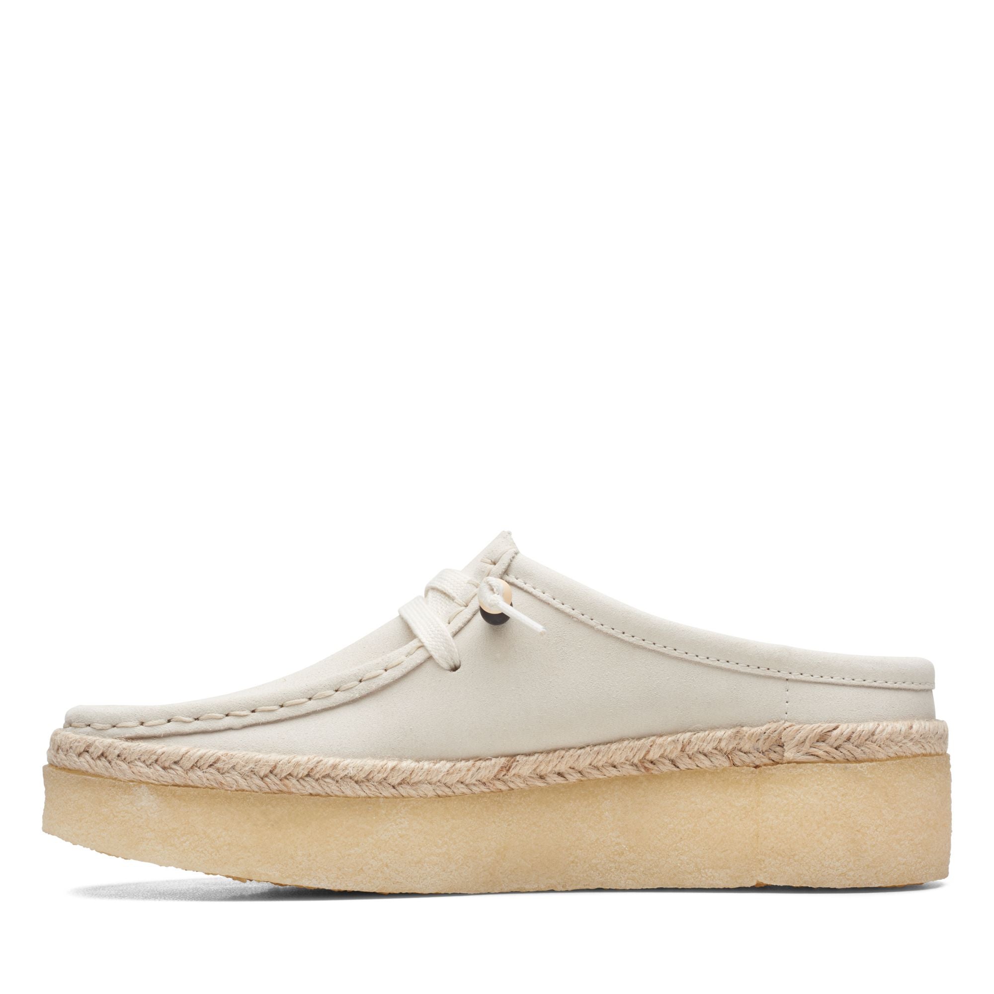Clarks Originals Wallabee Cup Lo Men's White Suede Casual Shoes