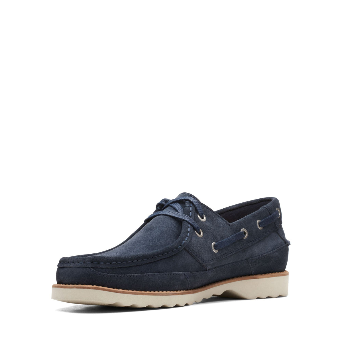 Clarks Durleigh Sail Men's Blue Leather 26164454 — sole view